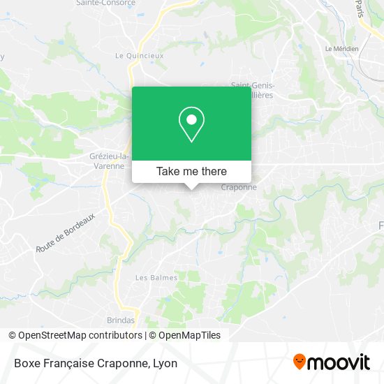 Boxe Française Craponne map