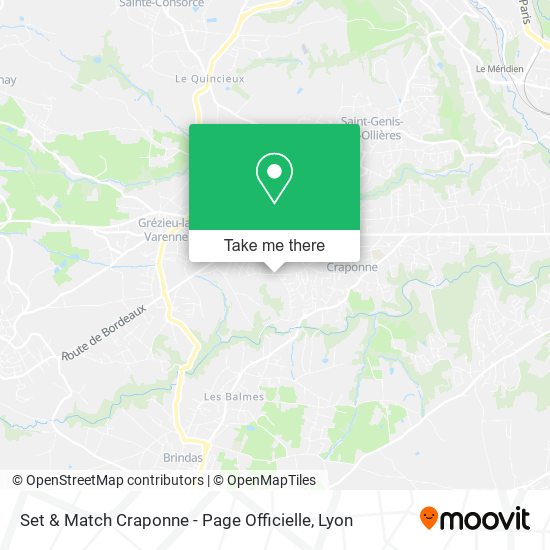 Set & Match Craponne - Page Officielle map