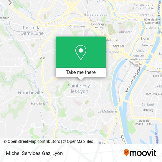 Michel Services Gaz map