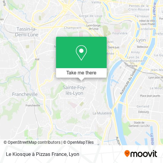 Le Kiosque à Pizzas France map