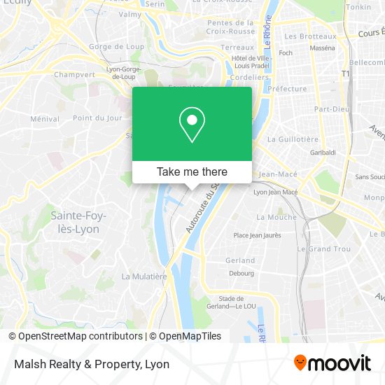 Malsh Realty & Property map