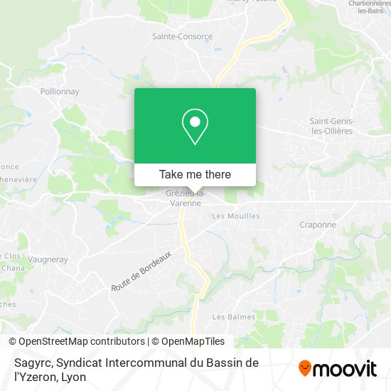 Sagyrc, Syndicat Intercommunal du Bassin de l'Yzeron map