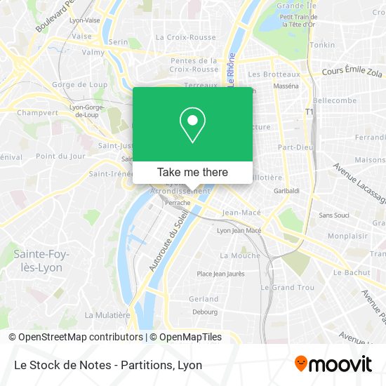 Le Stock de Notes - Partitions map