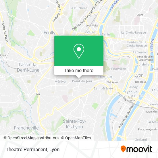 Théâtre Permanent map