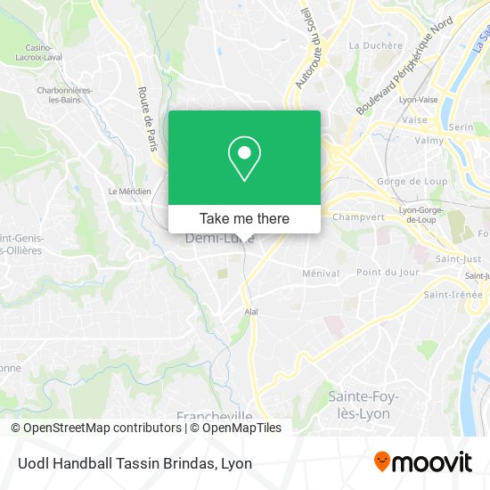 Uodl Handball Tassin Brindas map