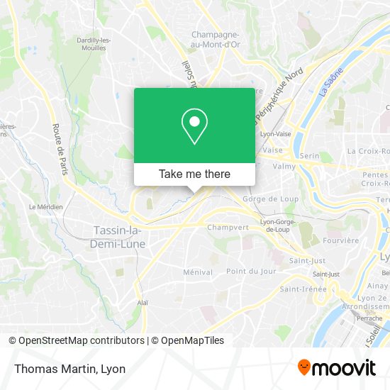 Mapa Thomas Martin