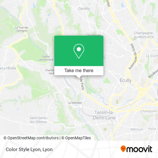 Color Style Lyon map