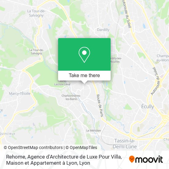 Rehome, Agence d'Architecture de Luxe Pour Villa, Maison et Appartement à Lyon map