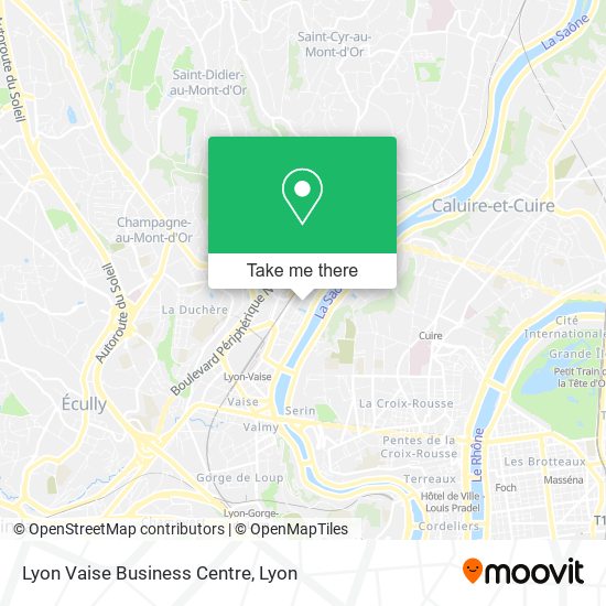 Lyon Vaise Business Centre map