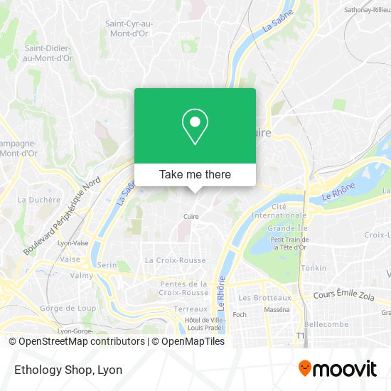 Ethology Shop map