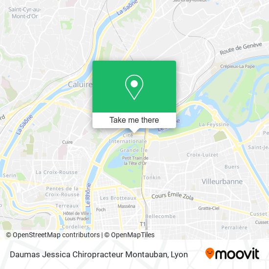Mapa Daumas Jessica Chiropracteur Montauban