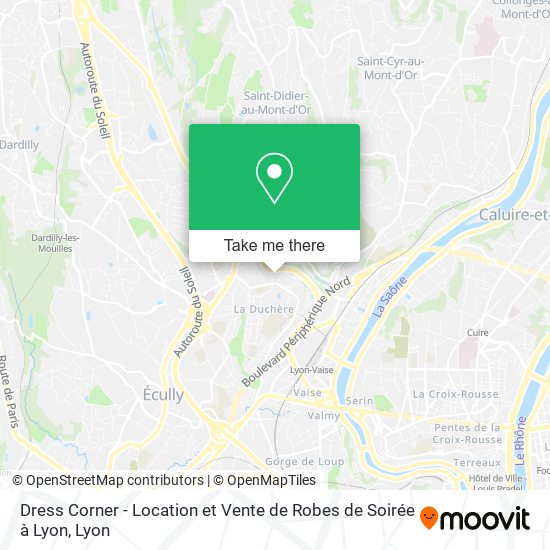 Dress Corner - Location et Vente de Robes de Soirée à Lyon map