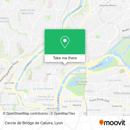 Cercle de Bridge de Caluire map