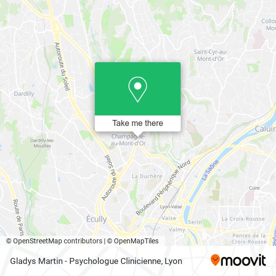 Gladys Martin - Psychologue Clinicienne map