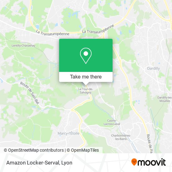 Amazon Locker-Serval map