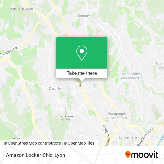 Amazon Locker-Chic map