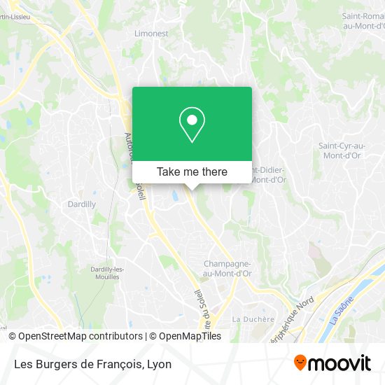 Les Burgers de François map