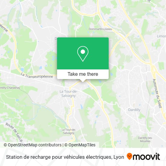 Station de recharge pour véhicules électriques map