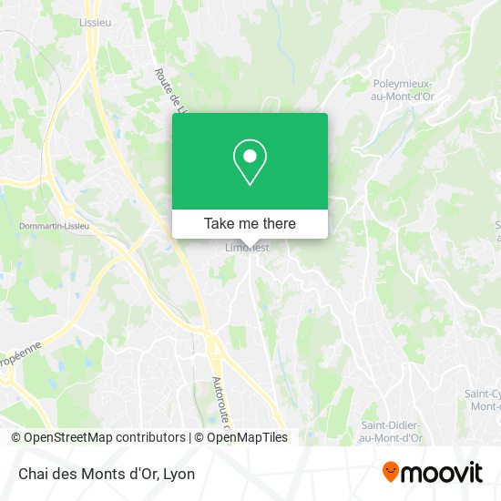 Chai des Monts d'Or map