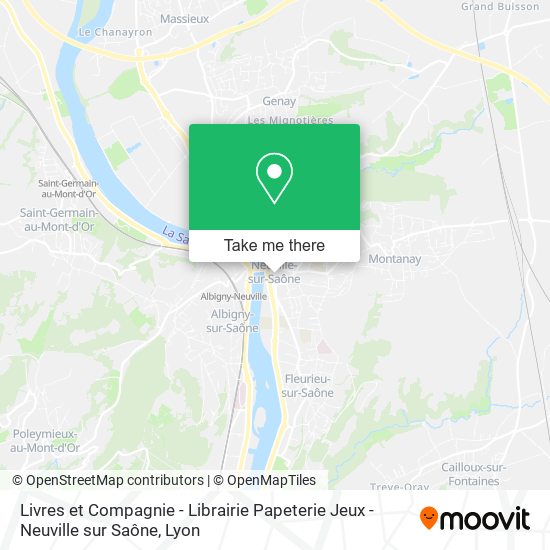 Livres et Compagnie - Librairie Papeterie Jeux - Neuville sur Saône map