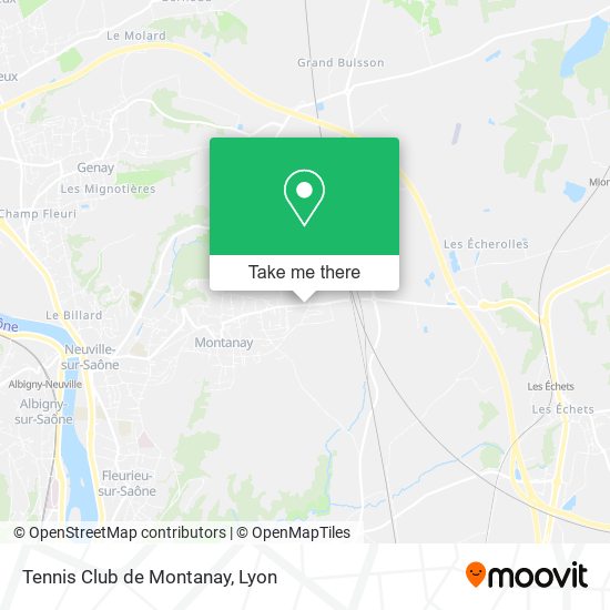 Tennis Club de Montanay map