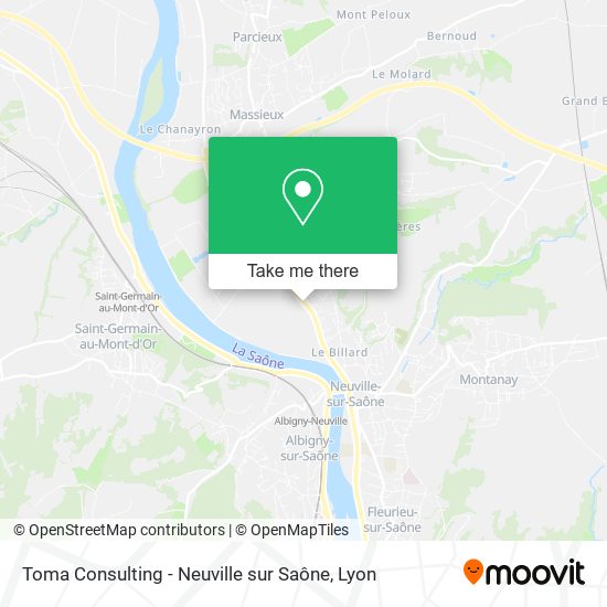Mapa Toma Consulting - Neuville sur Saône