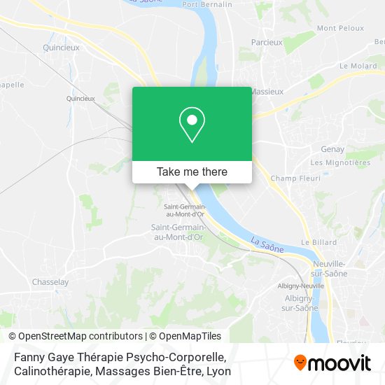 Mapa Fanny Gaye Thérapie Psycho-Corporelle, Calinothérapie, Massages Bien-Être