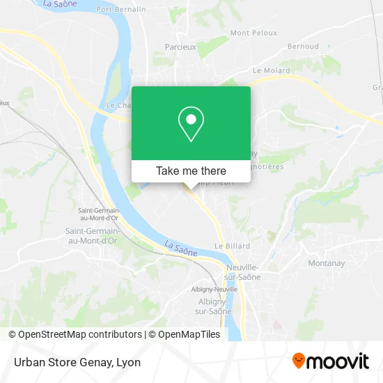 Urban Store Genay map