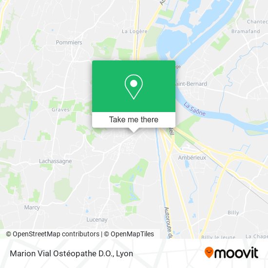Marion Vial Ostéopathe D.O. map