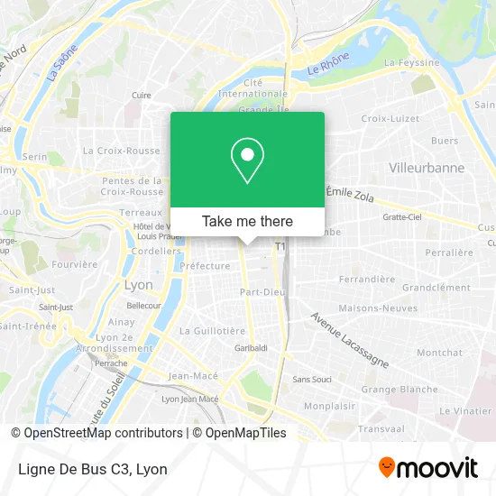 Ligne De Bus C3 map