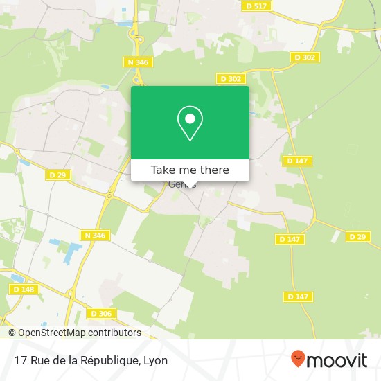 Mapa 17 Rue de la République