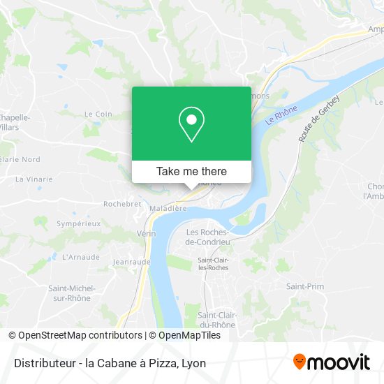 Distributeur - la Cabane à Pizza map