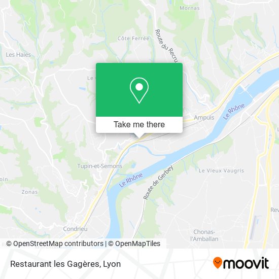 Restaurant les Gagères map
