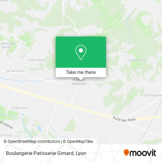 Boulangerie Patisserie Gimard map
