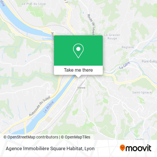 Agence Immobilière Square Habitat map