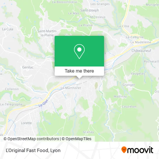 L'Original Fast Food map