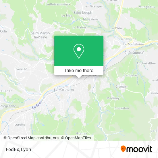 FedEx map