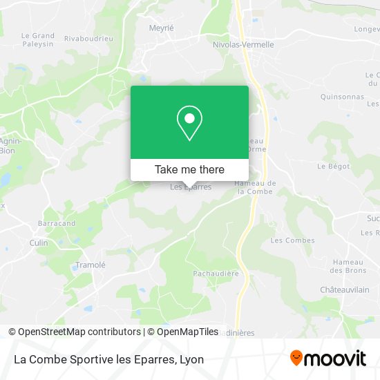 La Combe Sportive les Eparres map