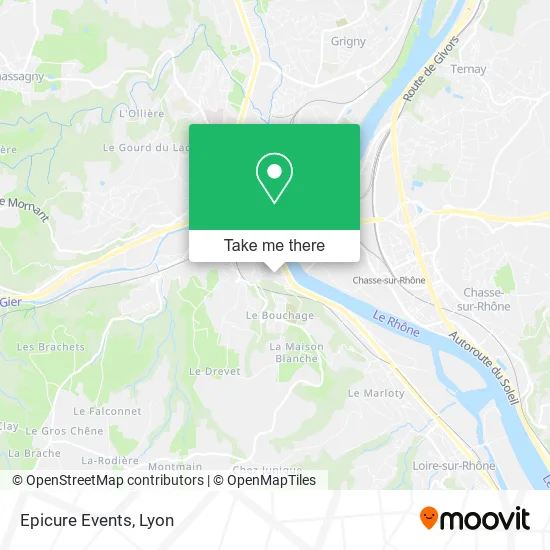 Epicure Events map