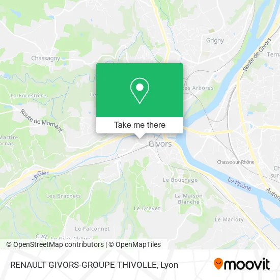 RENAULT GIVORS-GROUPE THIVOLLE map