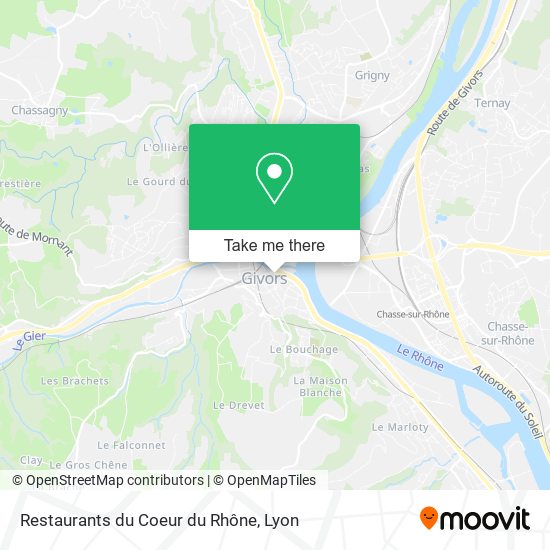 Mapa Restaurants du Coeur du Rhône