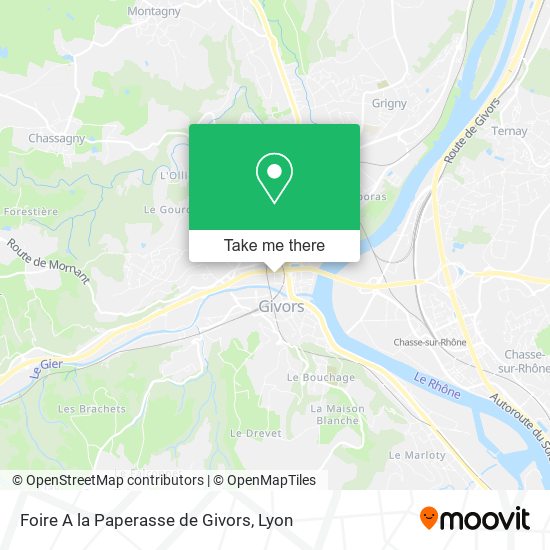 Foire A la Paperasse de Givors map