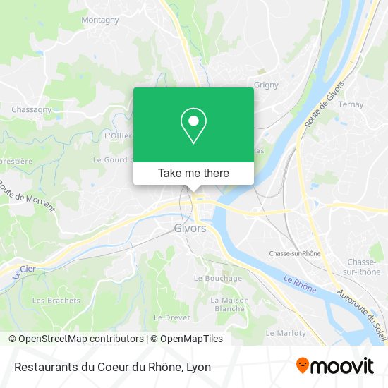 Restaurants du Coeur du Rhône map