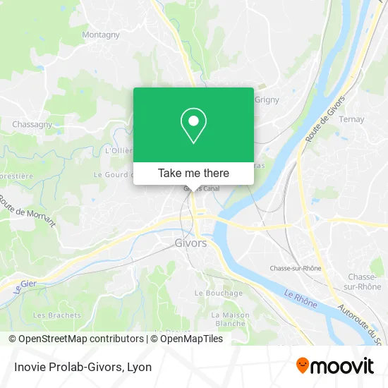 Inovie Prolab-Givors map