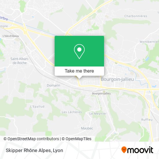 Skipper Rhône Alpes map