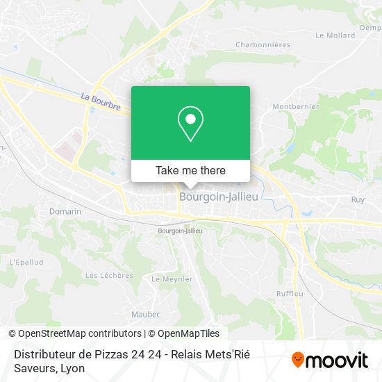Distributeur de Pizzas 24 24 - Relais Mets'Rié Saveurs map