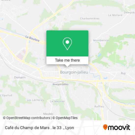Café du Champ de Mars . le 33 . map