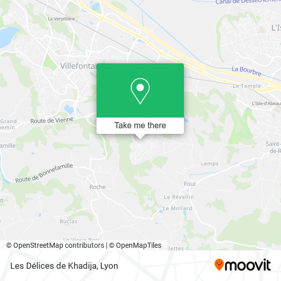 Les Délices de Khadija map