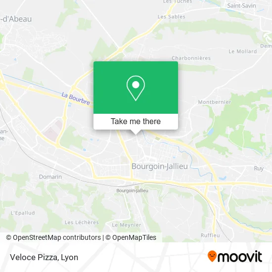 Veloce Pizza map