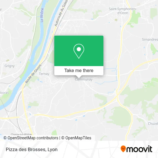 Pizza des Brosses map